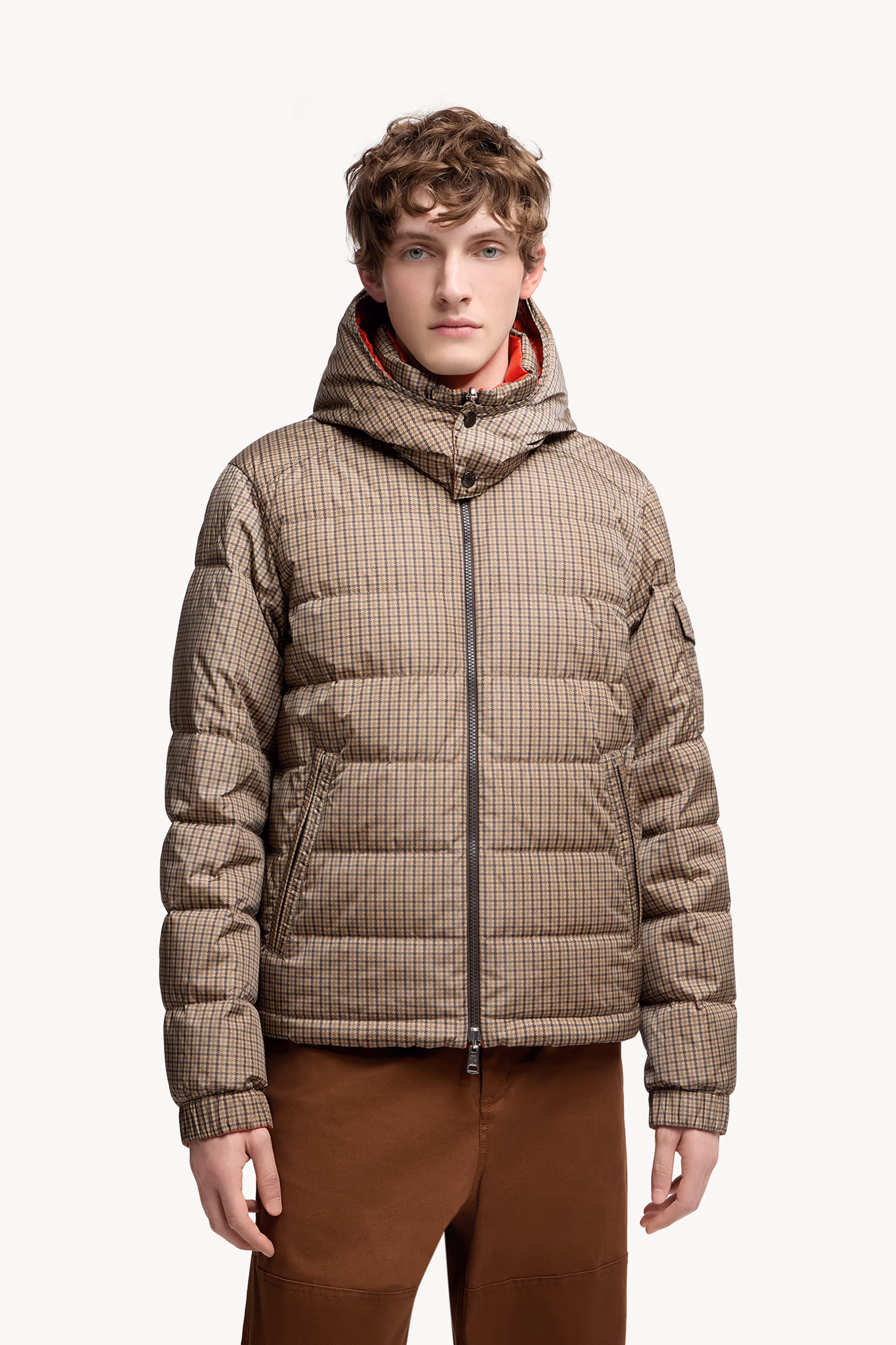 Jonage Reversible Hooded Short Down Jacket Men Brown Moncler 3